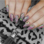 Crushed shells nail art
