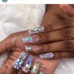Rhinestone nail design