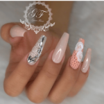 Coffin shaped nail design ideas