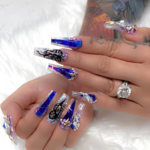Beautiful blue nail designs