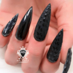 black withcy nail designs