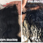 How to bleach knots on closure befefore and after