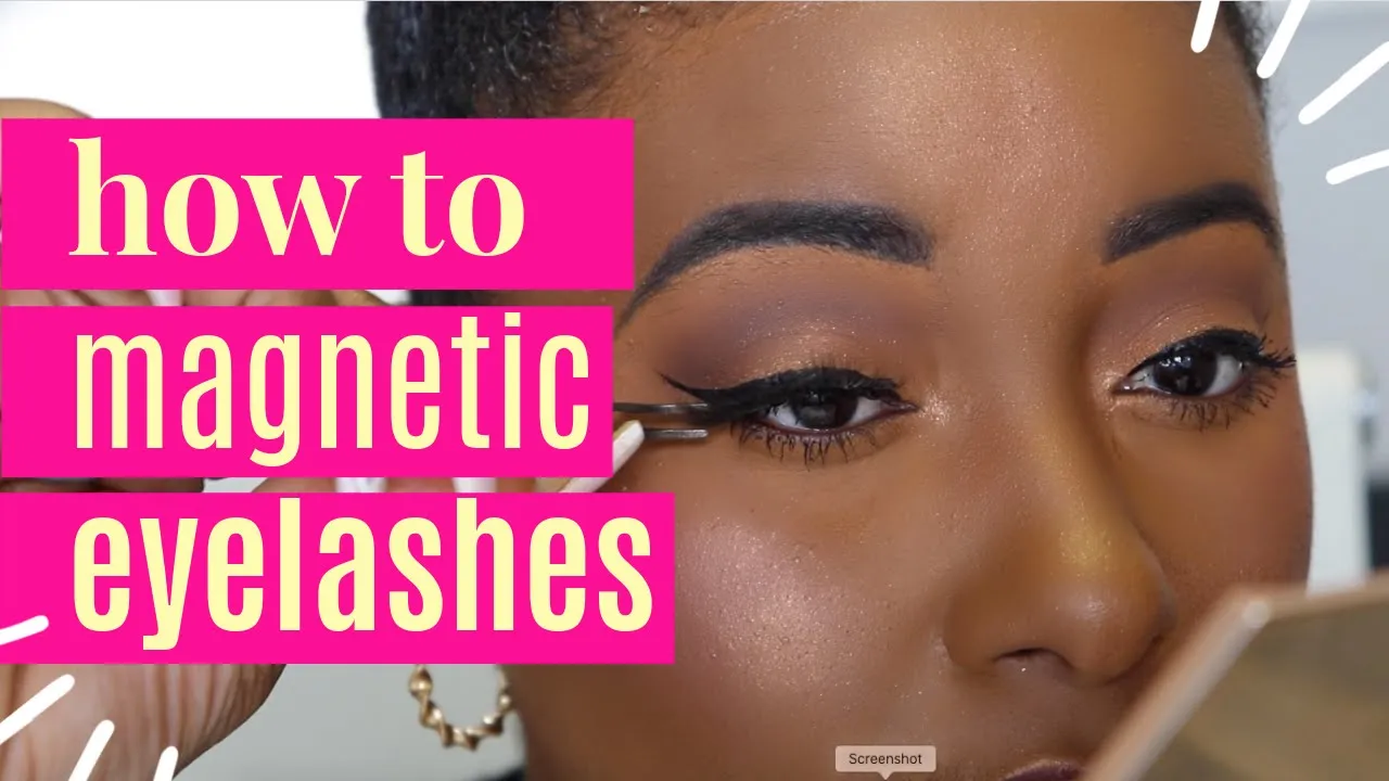 how to apply magnetic eyelashes